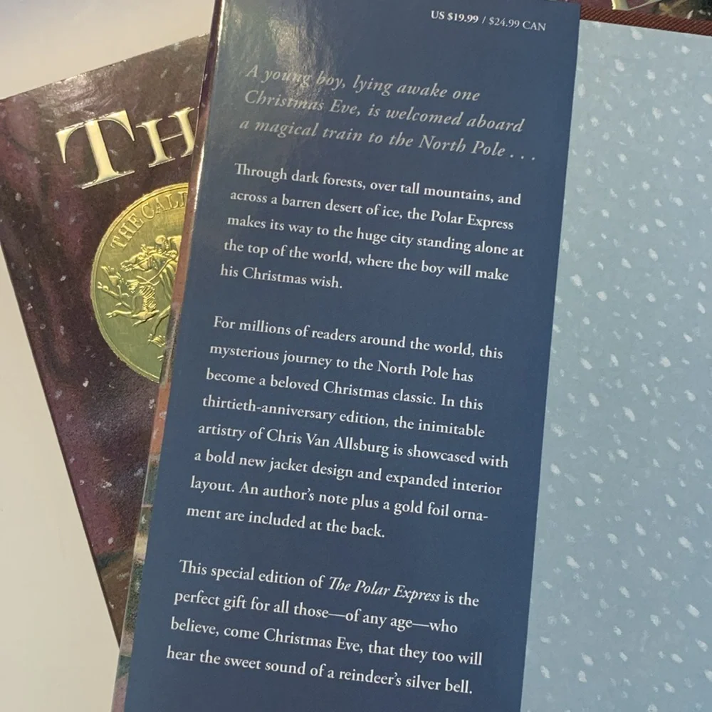 The Polar Express 30th Anniversary Edition Hardcover Book